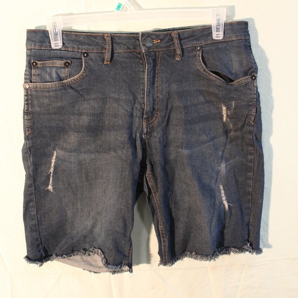 Tony Hawk Brand Cutoff Distressed Jean Shorts - Picture 1 of 3